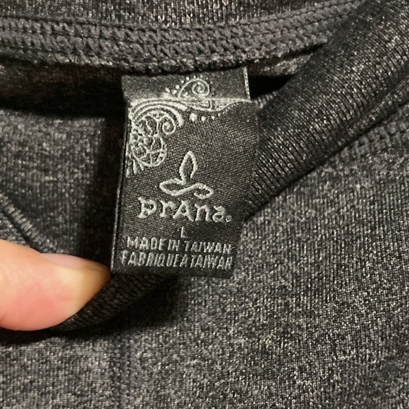 PRANA Breathe Heathered Gray Large Activewear Crop Capri Mid Rise Leggings Large - Picture 9 of 16